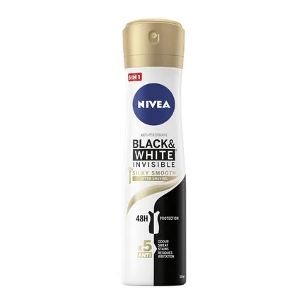 Антиперспирант-спрей Nivea Black & White Invisible Silky Smooth, 250 мл