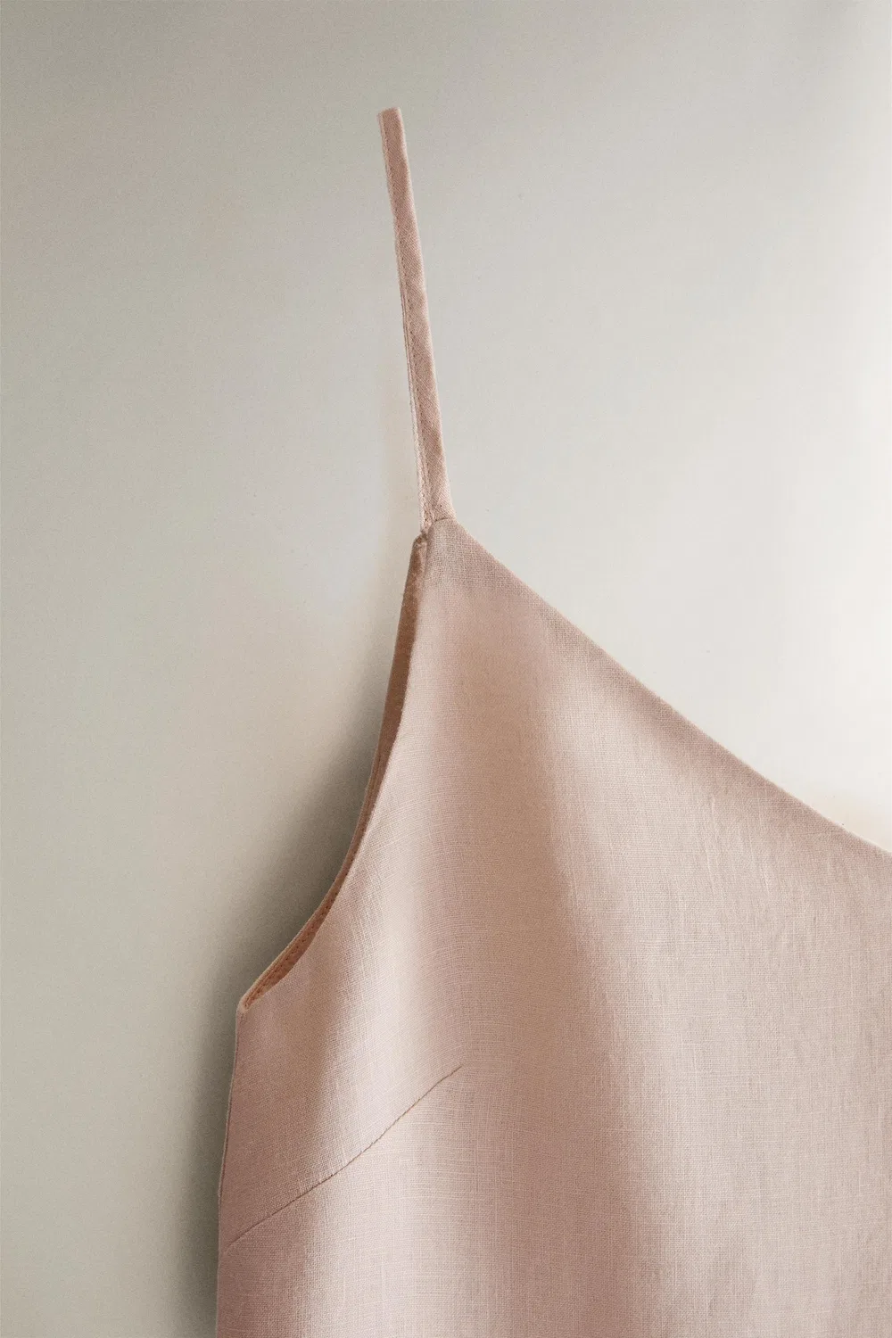 Льняная ночная рубашка ZARA, Pink — фото 3