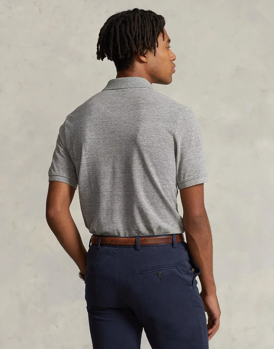 Рубашка Polo Ralph Lauren серого цвета — фото 4
