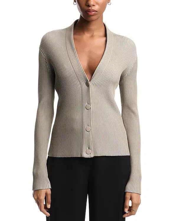 Женский кардиган с v-образным вырезом Emporio Armani, Almond/Beige