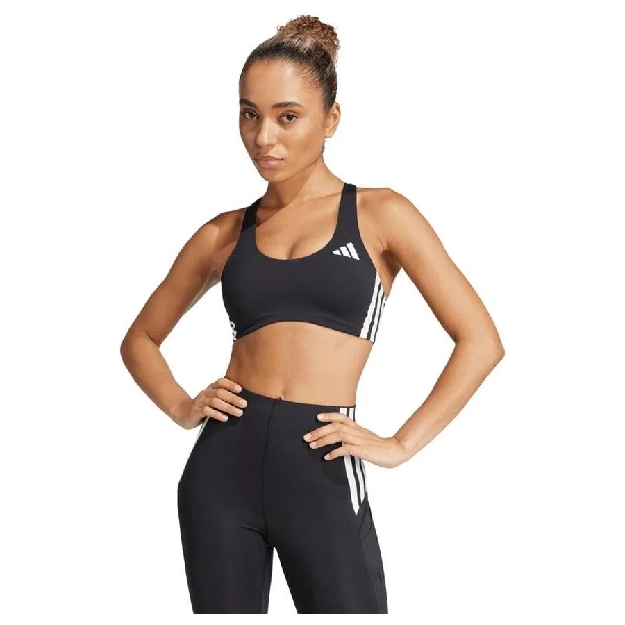 Спортивный бюстгальтер с принтом Pwrct Ms 3s Bra JH1420 adidas, Черный