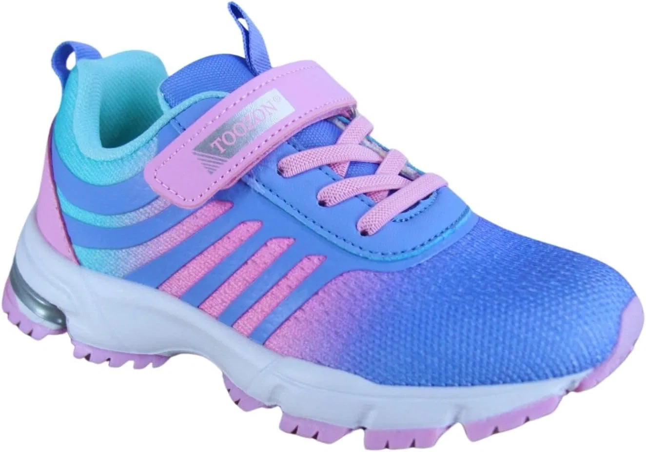 Детские кроссовки для бега с легкими ремешками toozon, Rainbow Pink