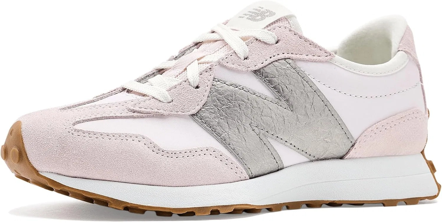 Детские кроссовки для девочек 327 New Balance, Pink Salt/Dark Silver Metallic