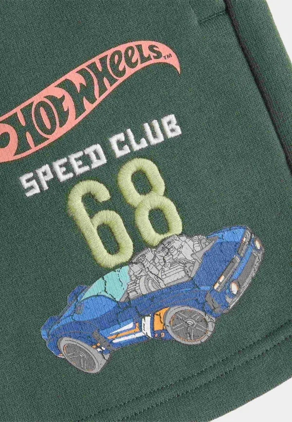 Шорты с дизайном Vehicles Rich hot wheels, Marks & Spencer, green, зеленый — фото 3