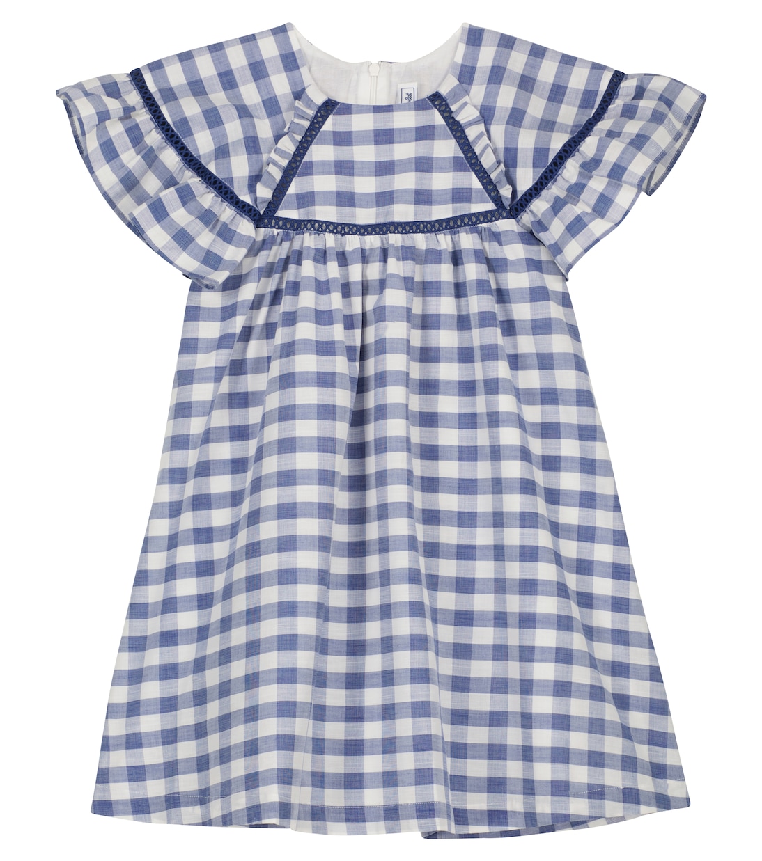 

Платье из хлопка в клетку Tartine et Chocolat, Blanc