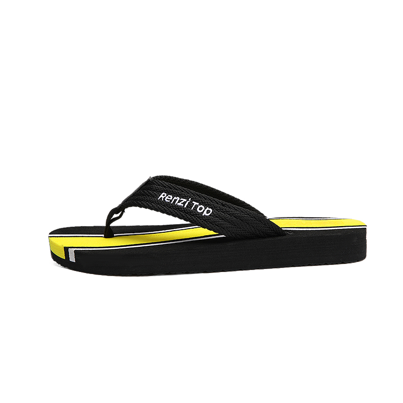 

Мужские шлепанцы из ЭВА, устойчивые к истиранию LONGYING, Black Yellow