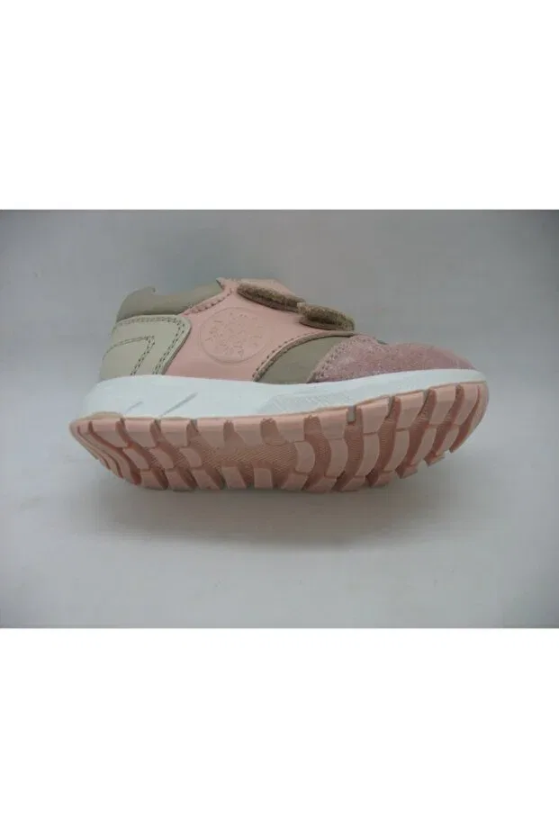 Детские туфли для девочек ортопедические с коротким каблуком Toddler, Pink-Krem — фото 4