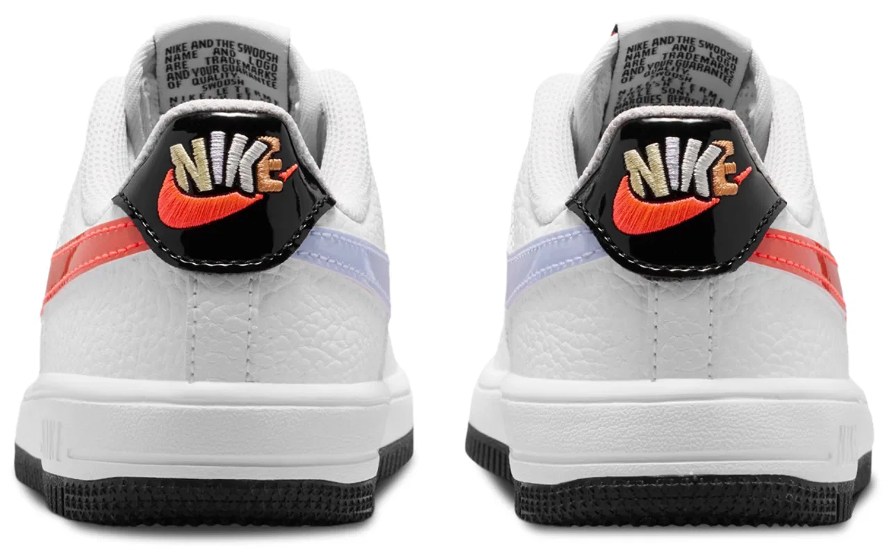 Кроссовки для мальчиков Nike Force 1 Low BP, цвет White/Flash Crimson/Hydrogen Blue — фото 3