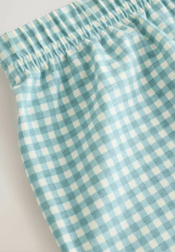 Пижамный комплект из 3 предметов Regular fit, Short pyjamas 3 pack, Next, коричневый, кремовый, сage, животный принт — фото 4
