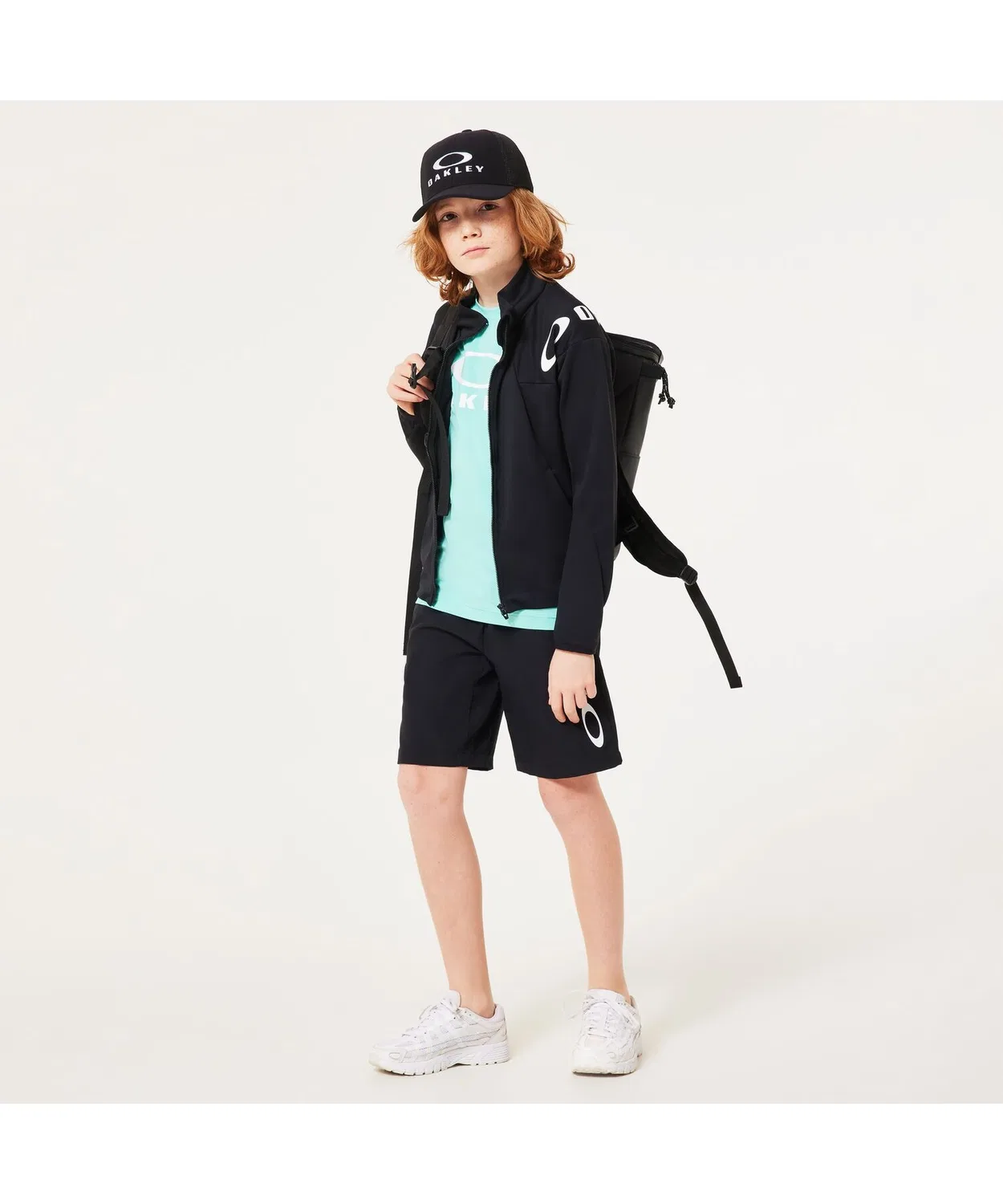 Детская джерсовая куртка с принтом YTR Tech Jersey JKT 9.0 OAKLEY, Black — фото 3