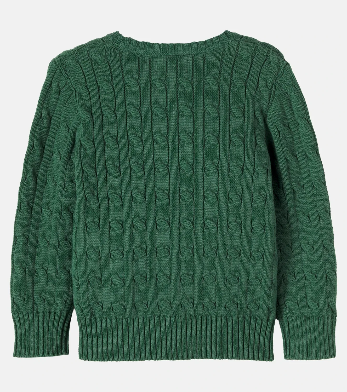 Свитер хлопковый Polo Ralph Lauren Kids, Verano Green, зеленый — фото 3