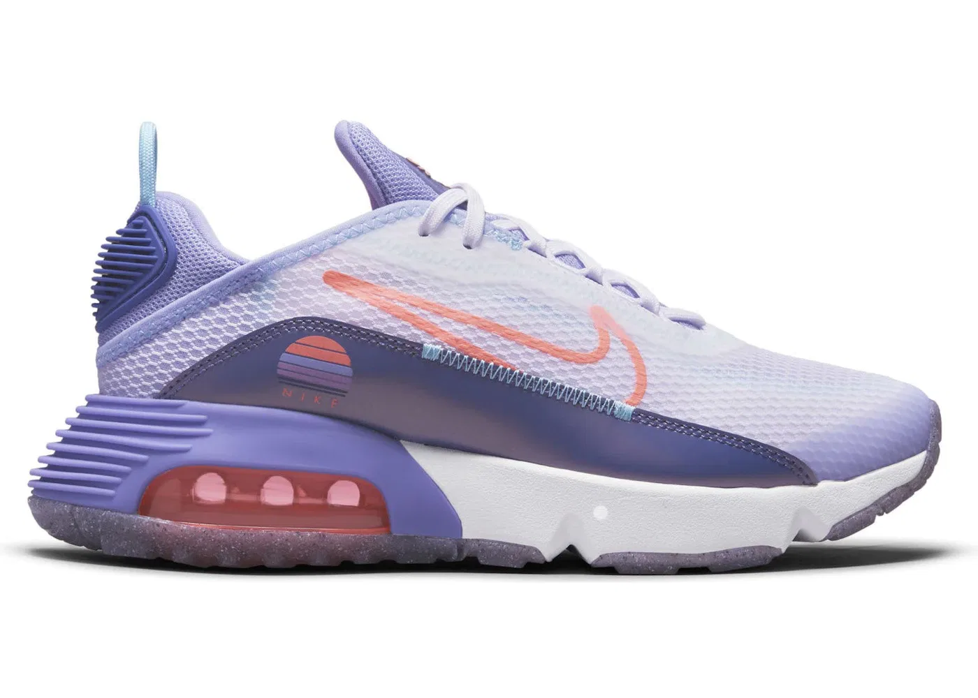Детские кроссовки Lifestyle Nike Air Max 2090, White/Dark Purple Dust/Light Thistle/Bright Mango