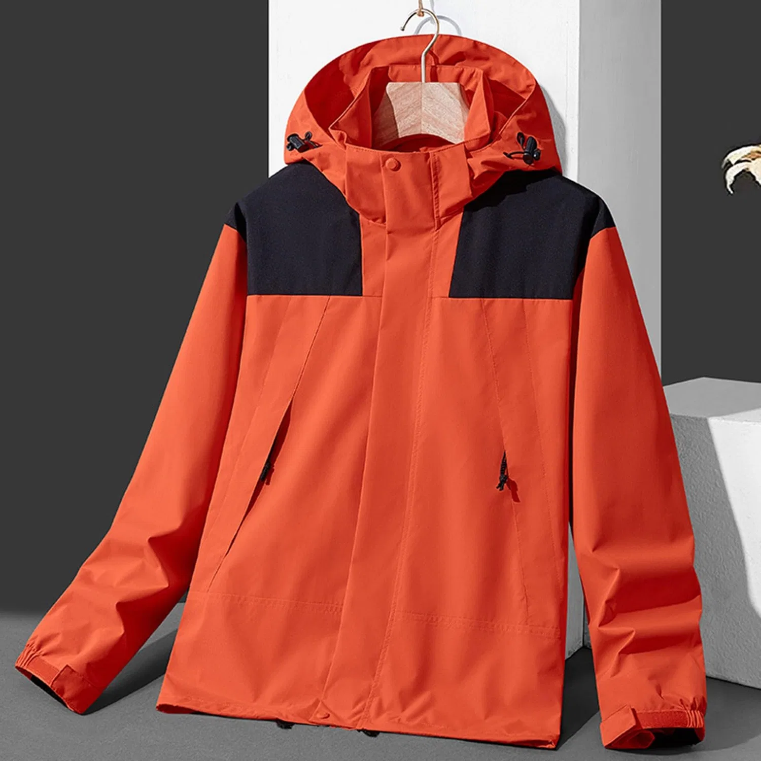 Женская непромокаемая куртка с капюшоном Waterproof Camouflage Jacket, Arancione — фото 2