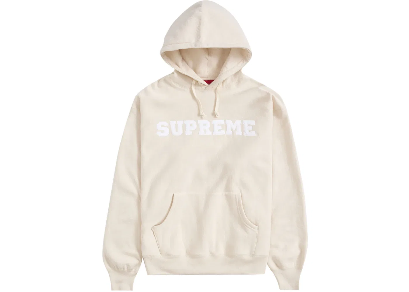 Мужская худи Supreme Collegiate Hooded Sweatshirt, Natural