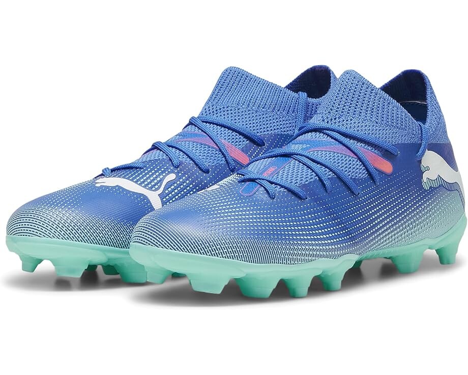 

Кроссовки PUMA Kids Future Match Firm Artificial Ground, цвет Bluemazing/Puma White/Electric Peppermint