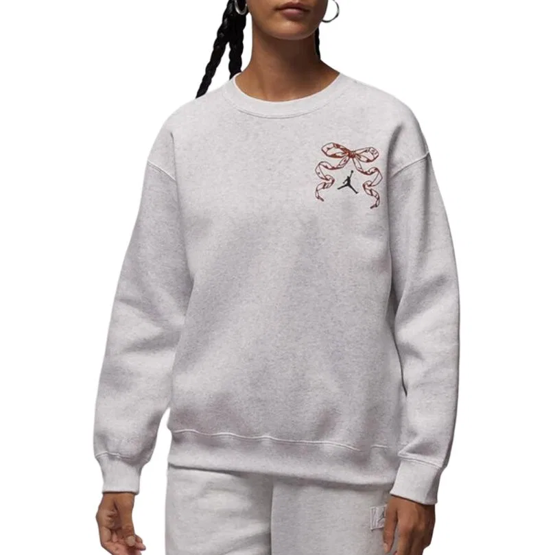Женский свитшот с круглым вырезом Jordan, Beige Gray