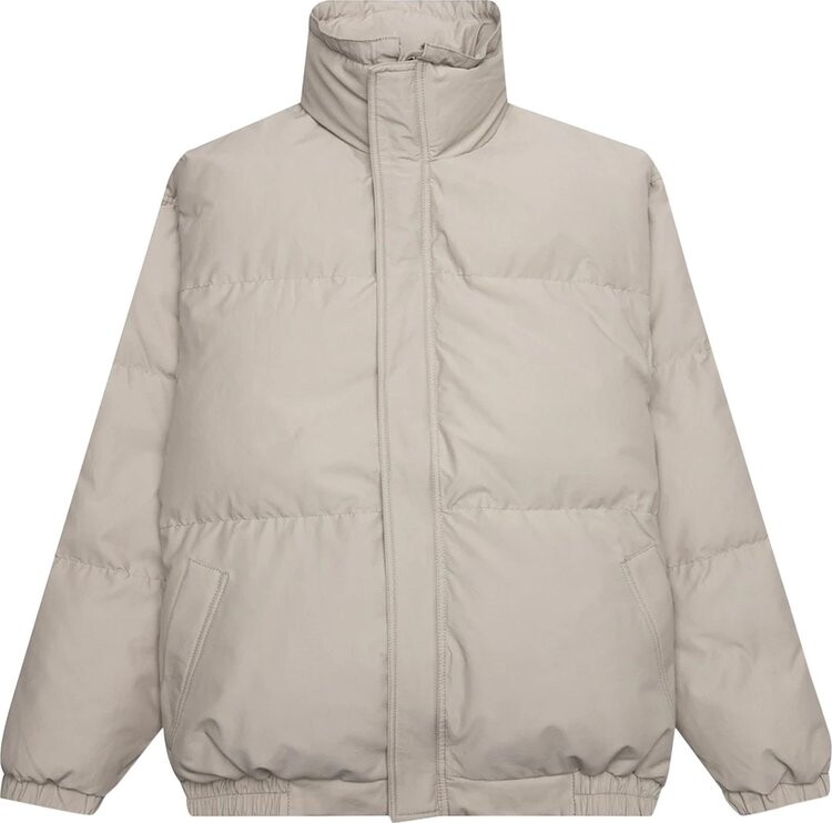 Пуховик Fear of God Essentials Puffer Jacket 'Sage', зеленый — фото 2