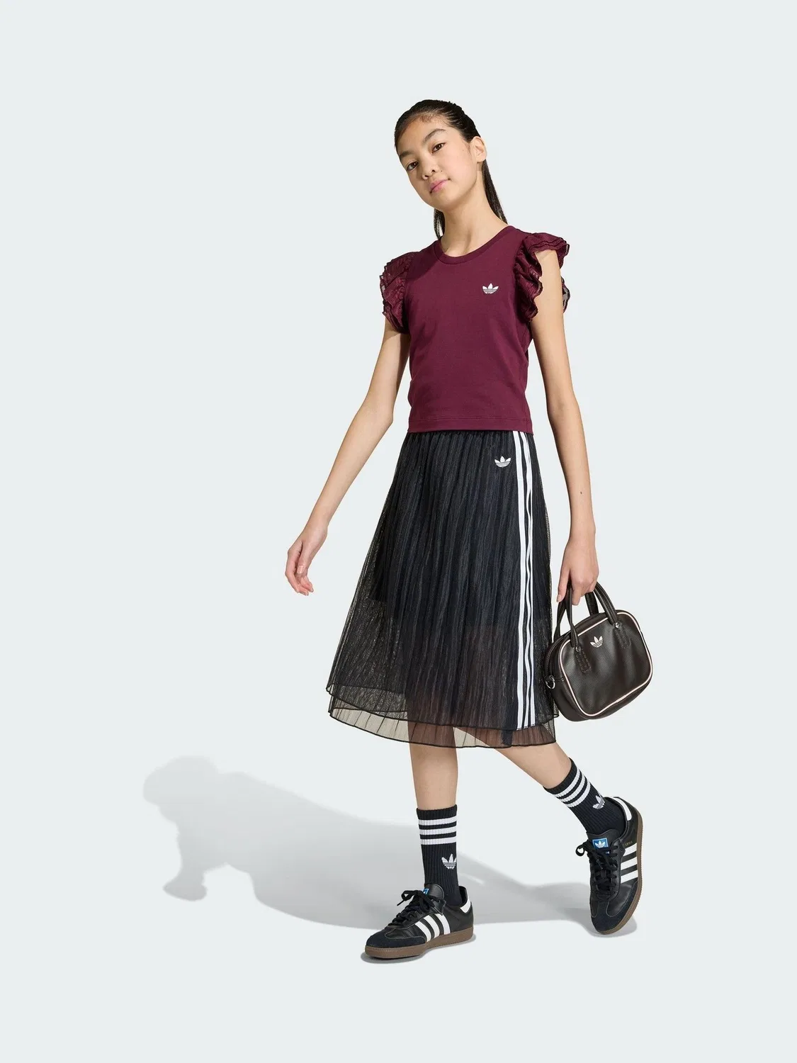 Юбка длинная adidas Originals, черный