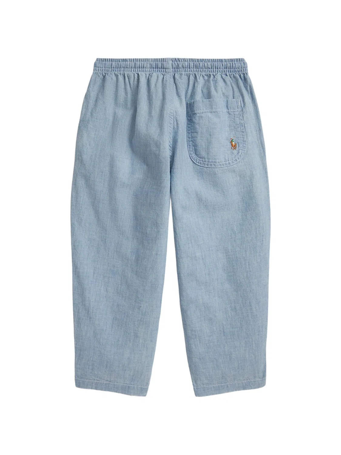 Брюки из шамбре с кулиской Polo Ralph Lauren Kids, синий — фото 2