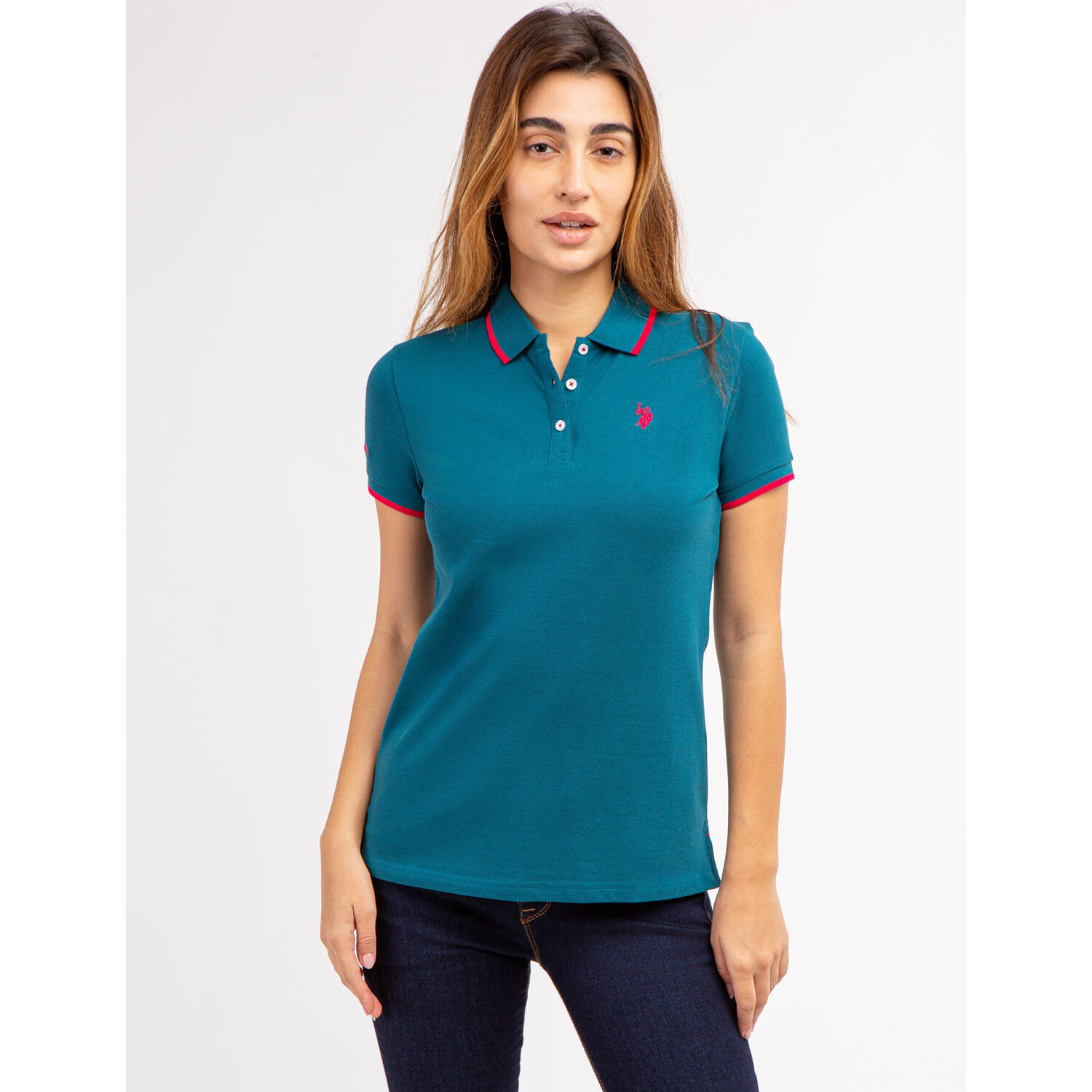 

Футболка-поло U.S. Polo Assn. Tipped Solid, синий