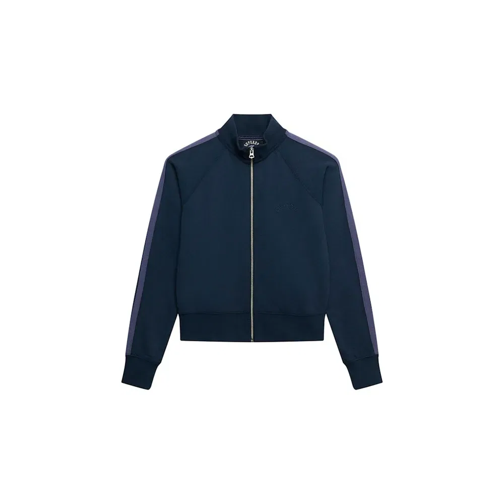 Худи на молнии Essential Logo Track Superdry, синий — фото 3