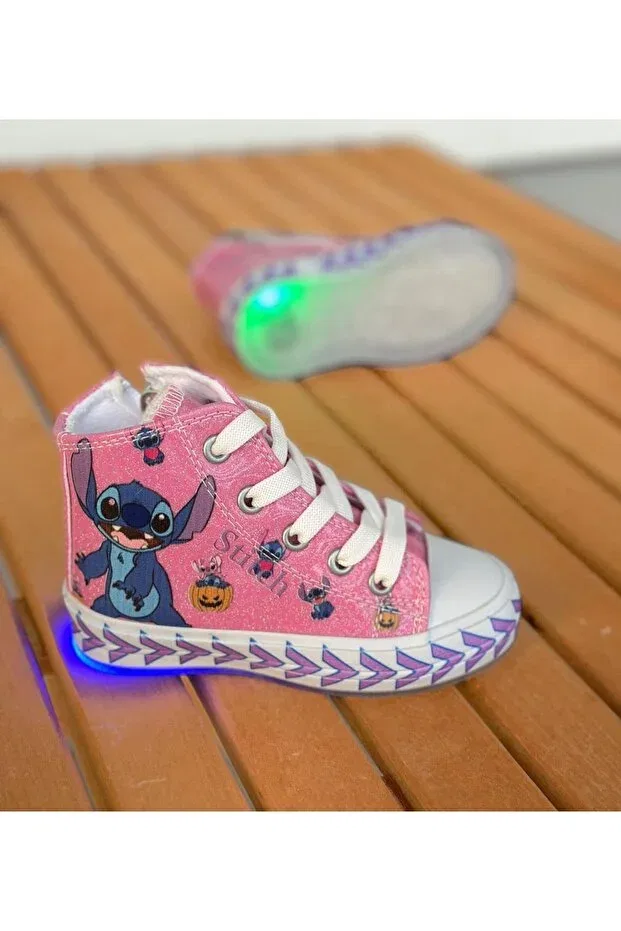 Детские повседневные туфли для девочек на шнуровке Surpie Shoes, Pink