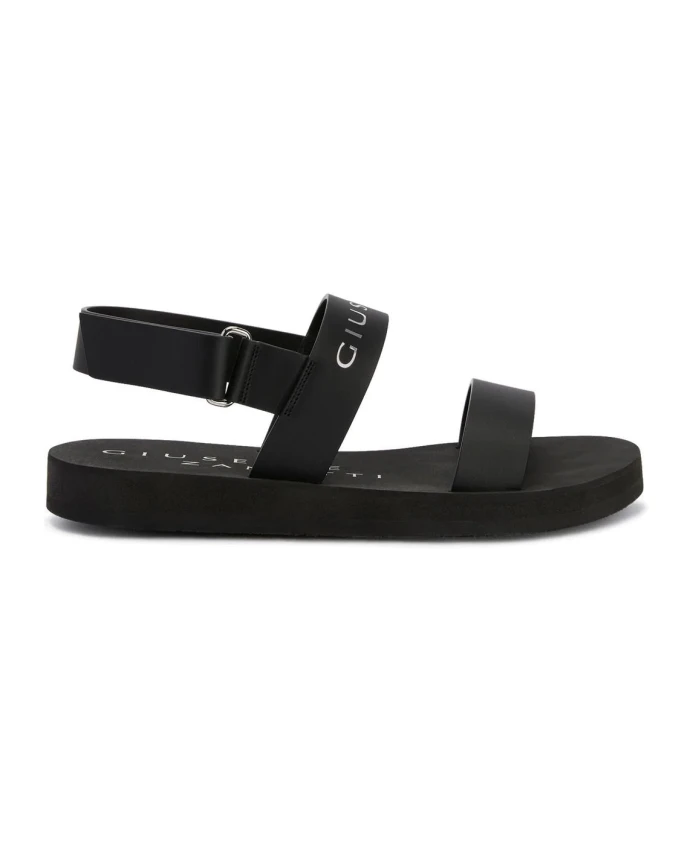 

Сандалии на плоской подошве Giuseppe Zanotti, черный