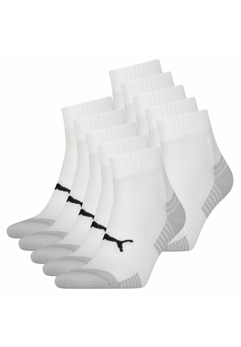 

Носки ACTIVE SPORT QUARTER GEPOLSTERTE SOHLE FITNESS L 10 PACK Puma, белый