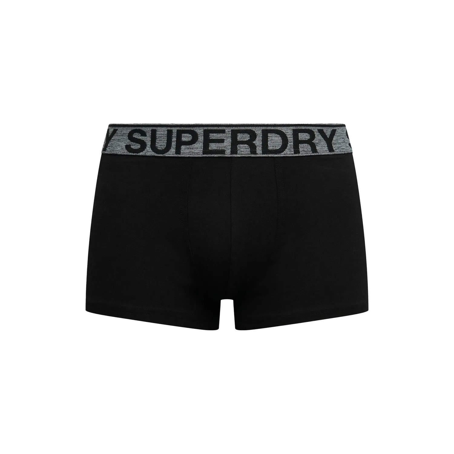 Мужские боксеры-трикотажные в упаковке 3 штуки Superdry, Black/Gray — фото 2
