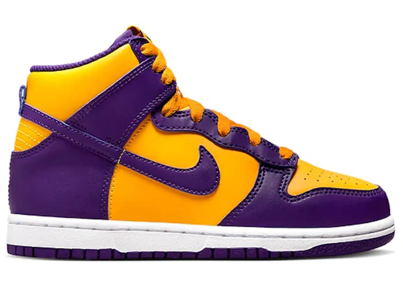 Детские кроссовки с высоким верхом Nike Dunk High Nike, Court Purple/University Gold/White/Court Purple