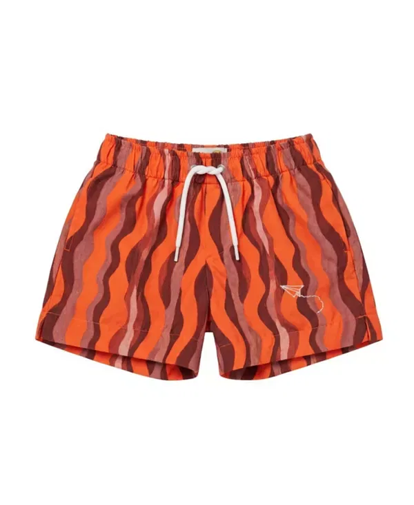Детские плавки для мальчиков с принтом Tangerine Flows Swimzers Mumzers, оранжевый