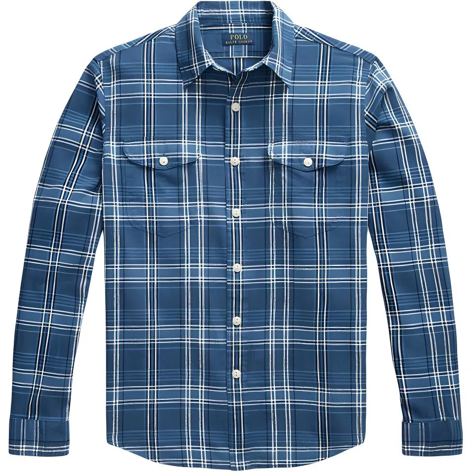 Мужская рубашка Polo Ralph Lauren Classic Version, Blue Multicolor