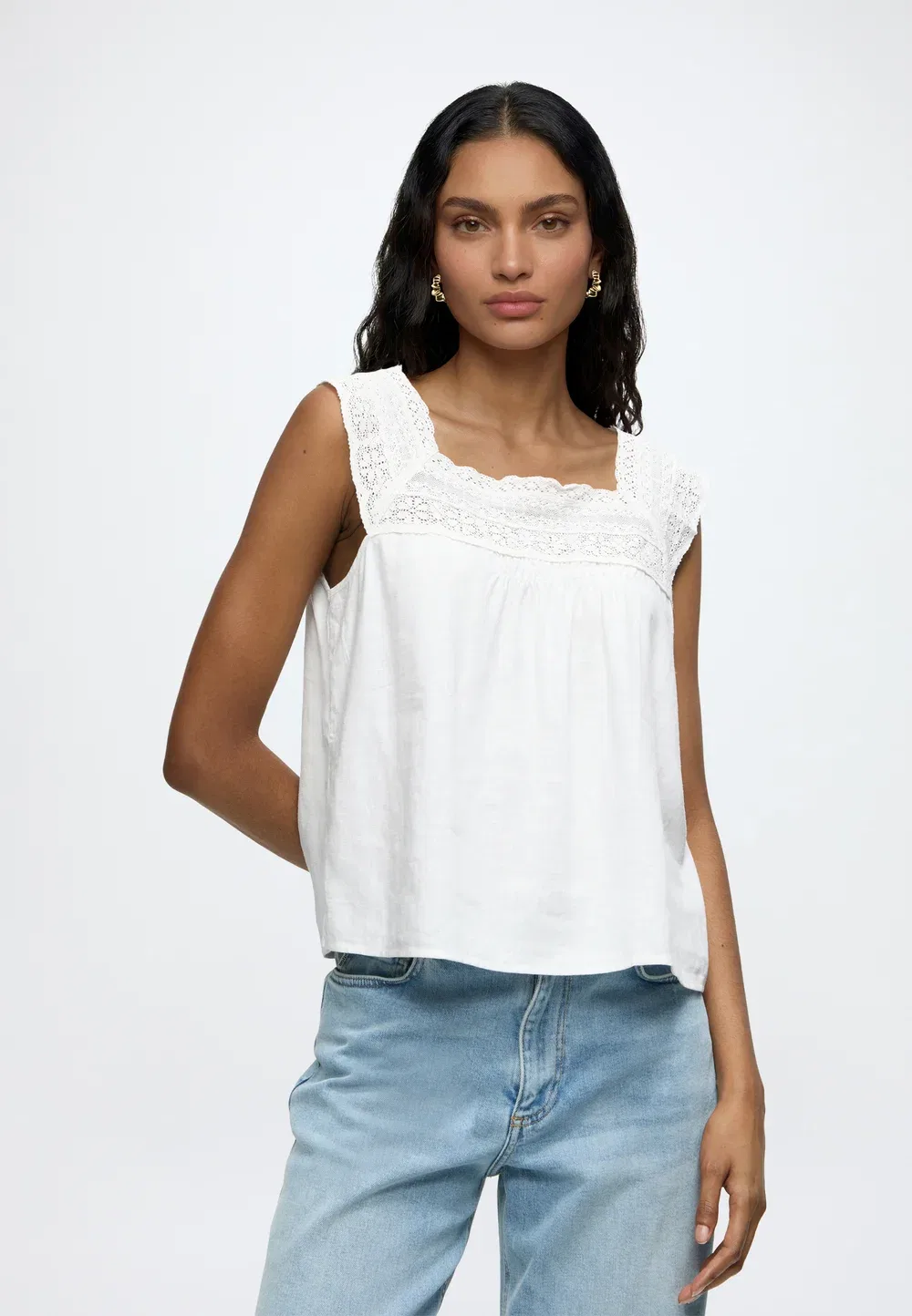 Вязание крючком sqnk - верх Gap, New Off White