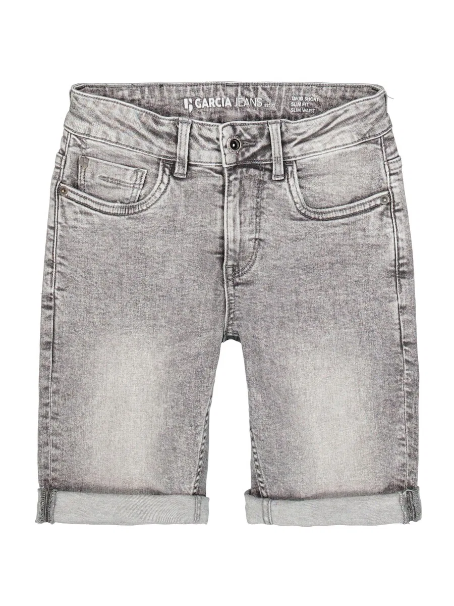 Джинсовые шорты GARCIA Slim fit серого цвета