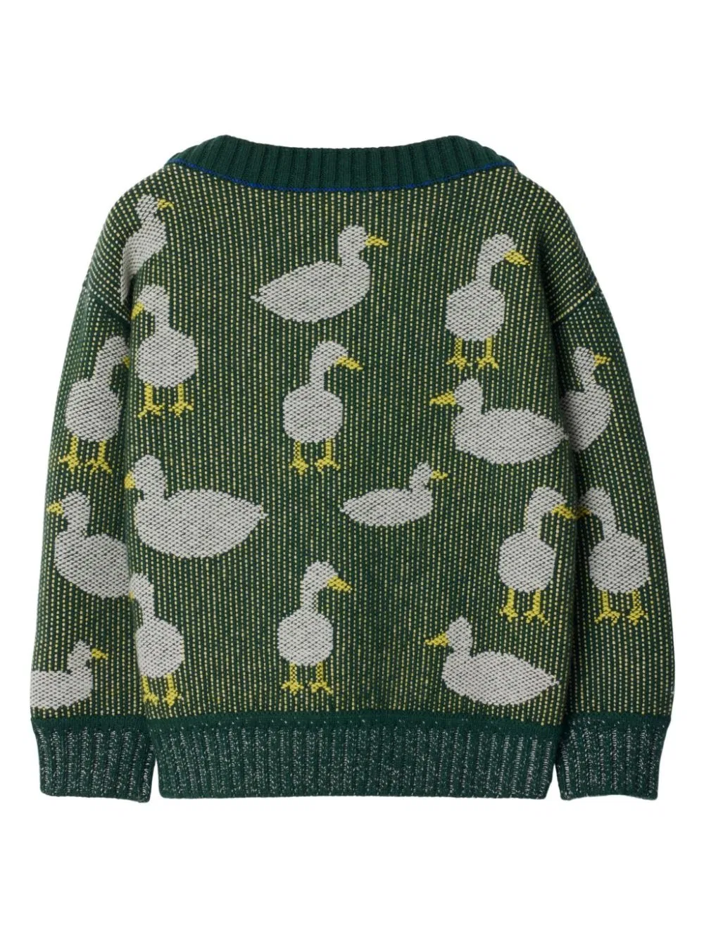 Свитер с жаккардовым узором Patrick Duck Burberry, Dark Moss Ip Pattern — фото 2