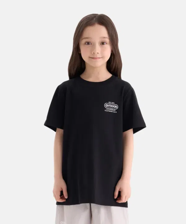 Футболка с коротким рукавом Outdoor Products Kids, черная