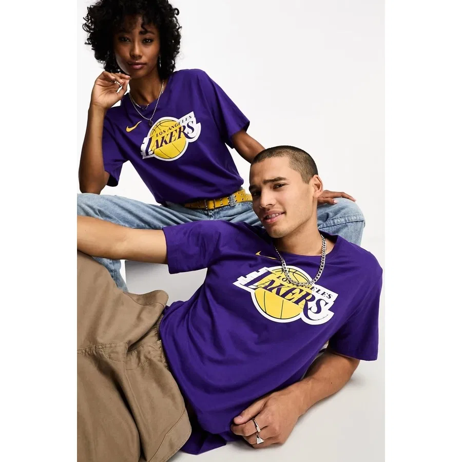 Футболка с длинным рукавом Nike Basketball NBA LA Lakers Unisex Team Logo Graphic T-Shirt, Фиолетовый