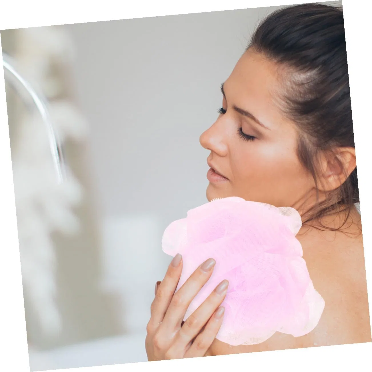 Двустороннее мочало для пилинга тела PAMINGONO, 3 шт, 75x9x0.5 см, Rosa — фото 4