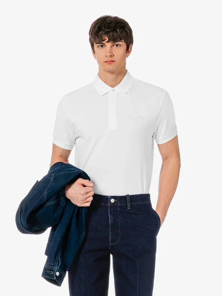 Футболка поло PARIS LACOSTE, White — фото 4