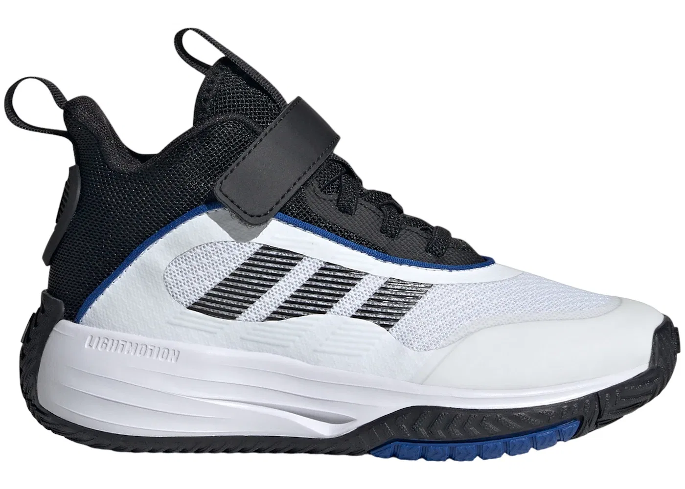 Детские кроссовки с шнуровкой Adidas Ownthegame 3.0, Cloud White Core Black