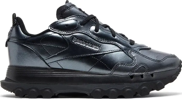 

Кроссовки cardi b x wmns classic leather 'black dark silver' Reebok, черный, Черный;серый, Кроссовки cardi b x wmns classic leather 'black dark silver' Reebok, черный