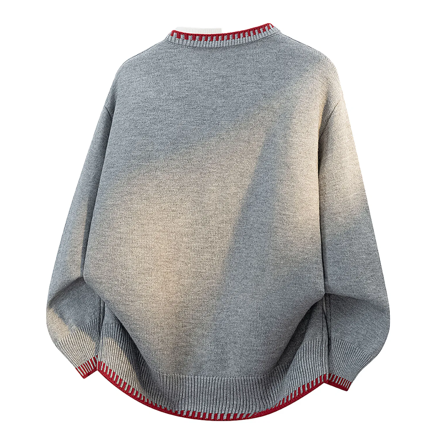 Детский свитер с круглым вырезом Jeep Leisure Collection Knitwear, серый — фото 4