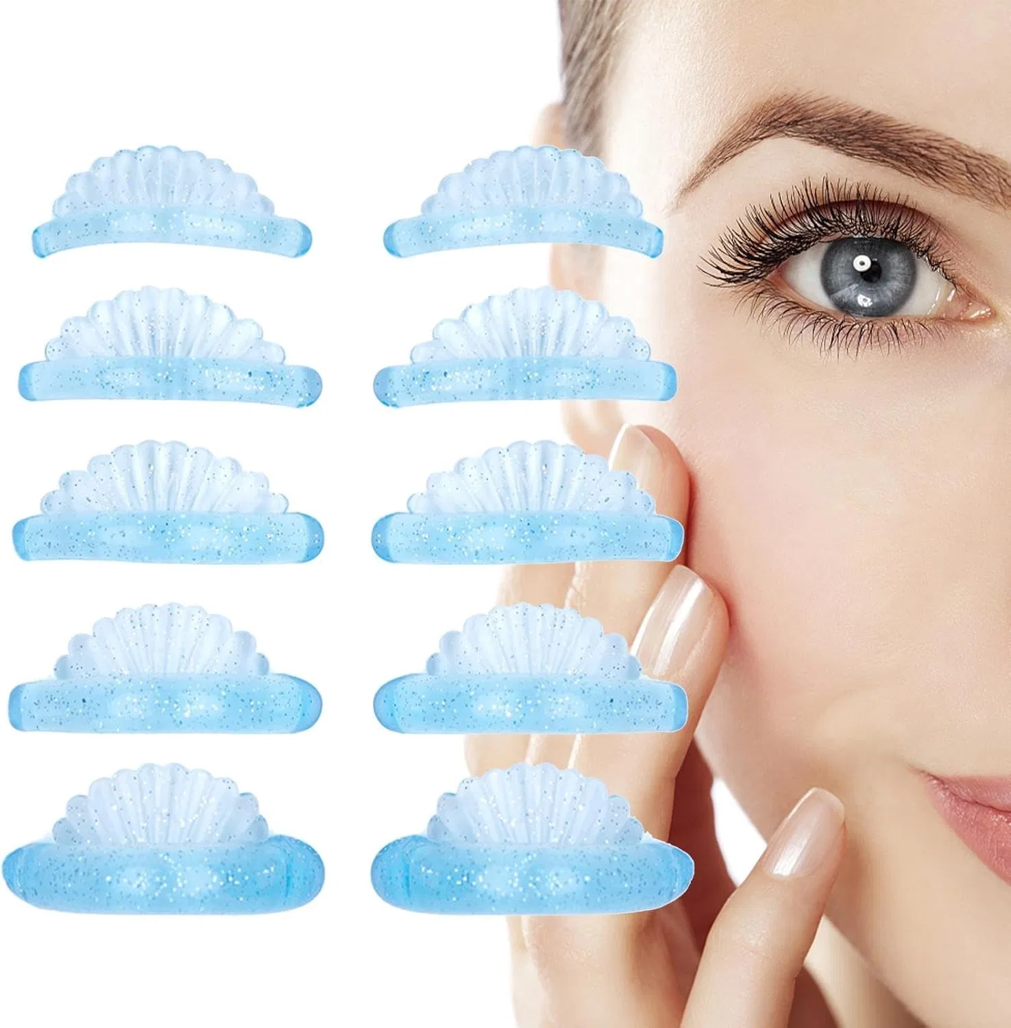Lash Lift силиконовые подушечки для ламинирования ресниц, инструменты для макияжа, подушечки для усиления завитка, Blau Generisch