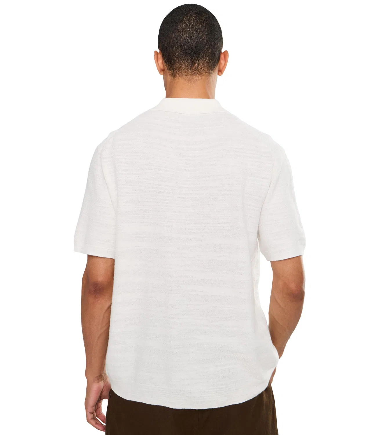 Кардиган с коротким рукавом из хлопка и льна Polo Ralph Lauren, Deckwash White — фото 4