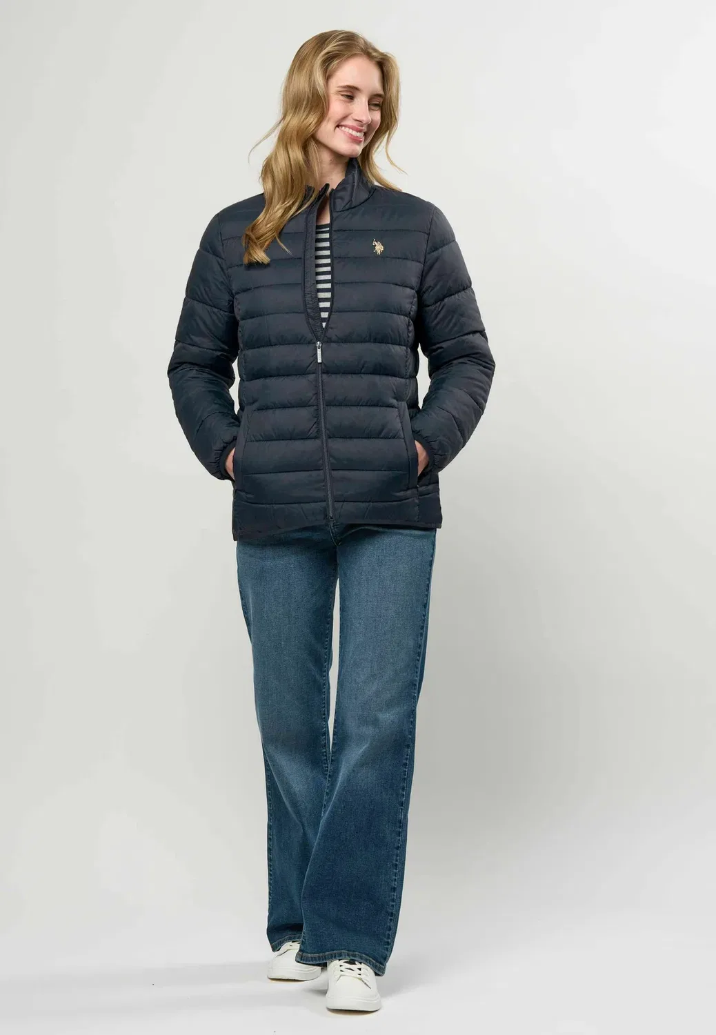 Стеганая зимняя куртка Uwvivi U.S. Polo Assn., Dark Sapphire — фото 2