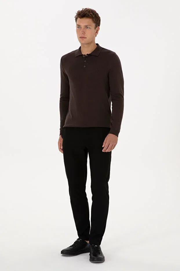 Мужские брюки-джоггеры из канваса U.S. Polo Assn., Black — фото 3