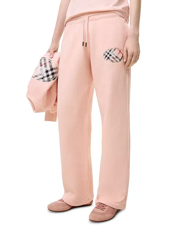 Женские брюки с завязкой на поясе Burberry, Compact Pink