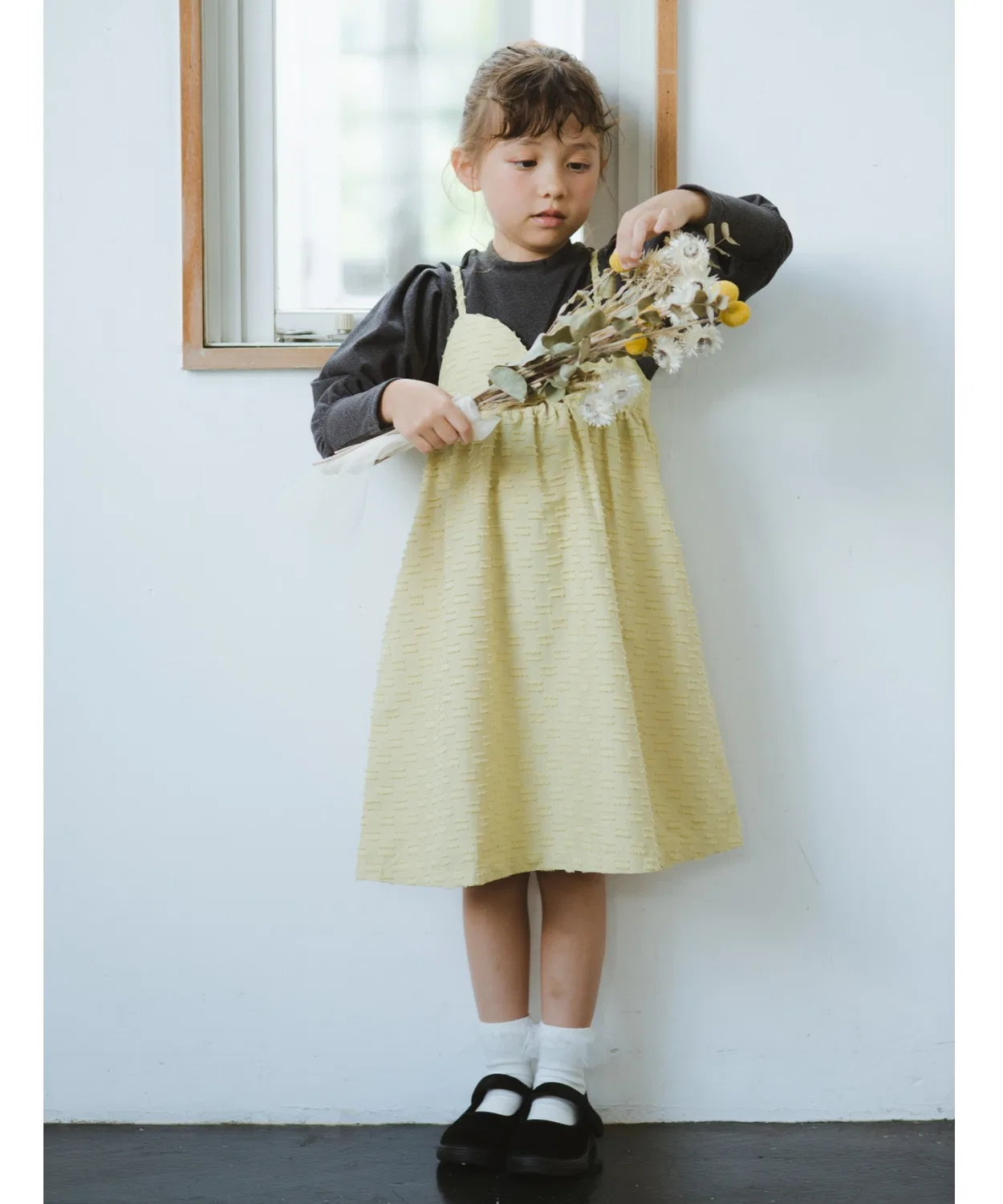 Детский сарафан-комбинезон с бахромой Petit Lady Branshes, Olive