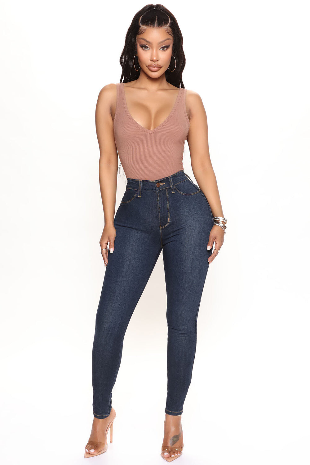 

Джинсы скинни Fashion Nova P1688, деним