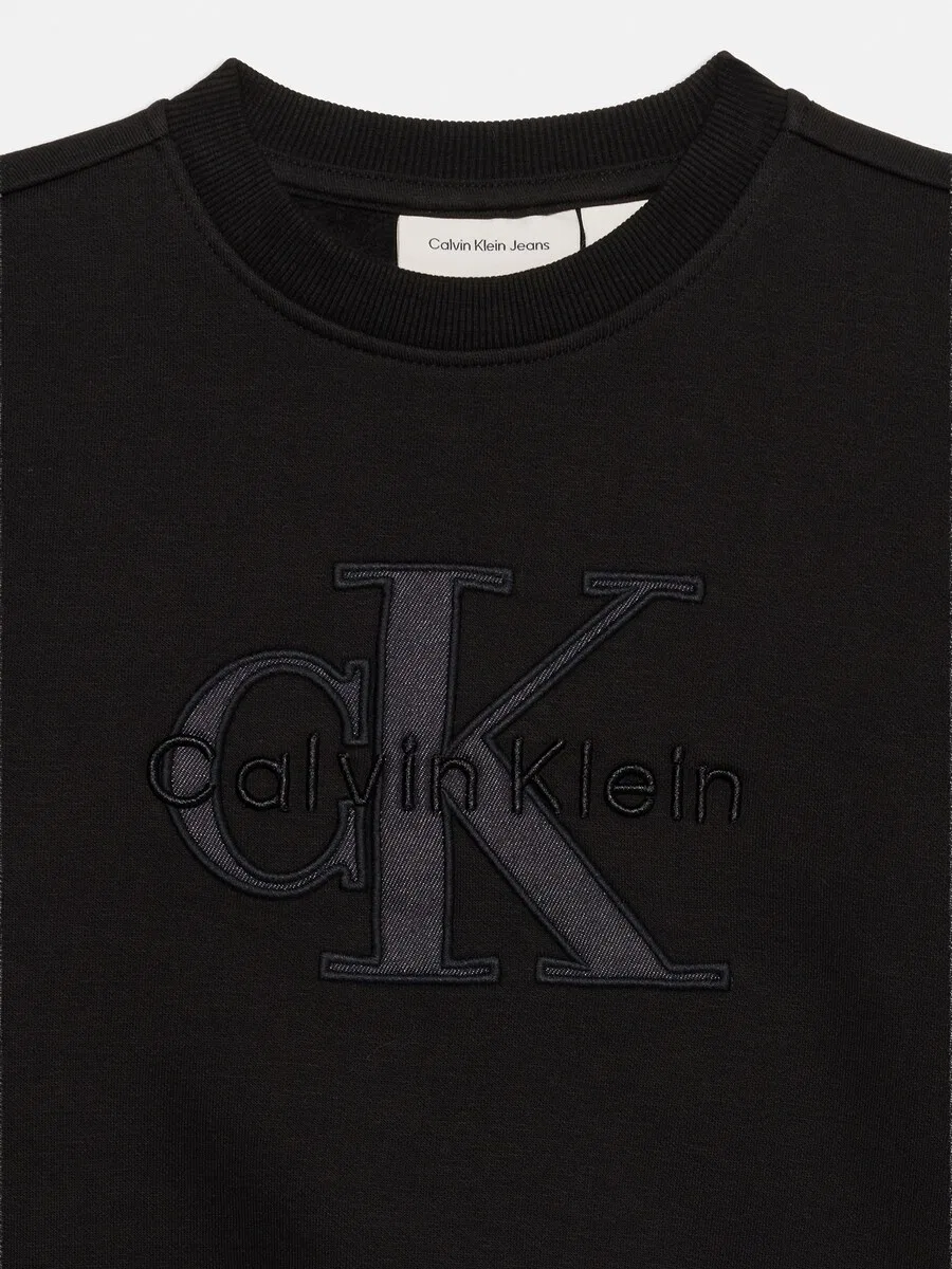 Толстовка Calvin Klein Jeans 'SEASONAL' черного цвета — фото 3